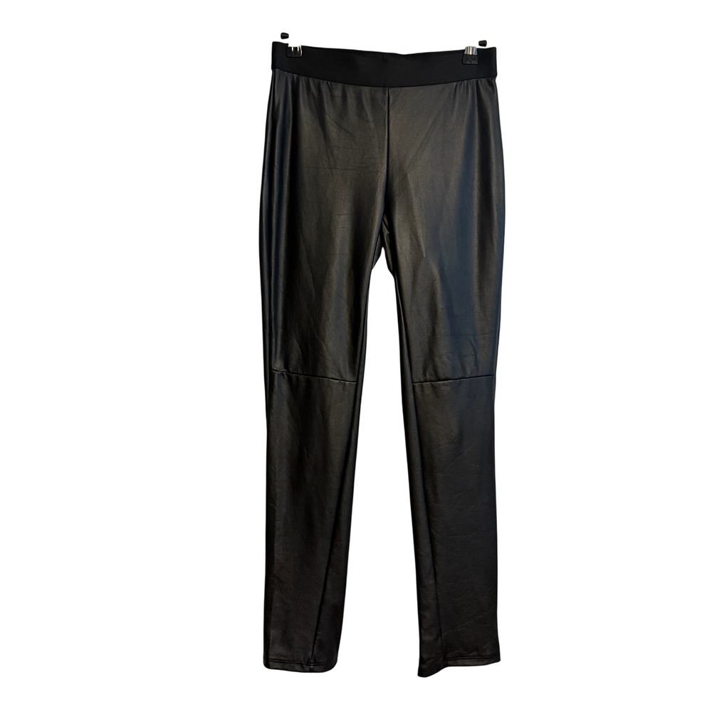 Emerson Fry Black Vegan Leather High Rise Leggings Pants NWT Size S - Picture 3 of 12